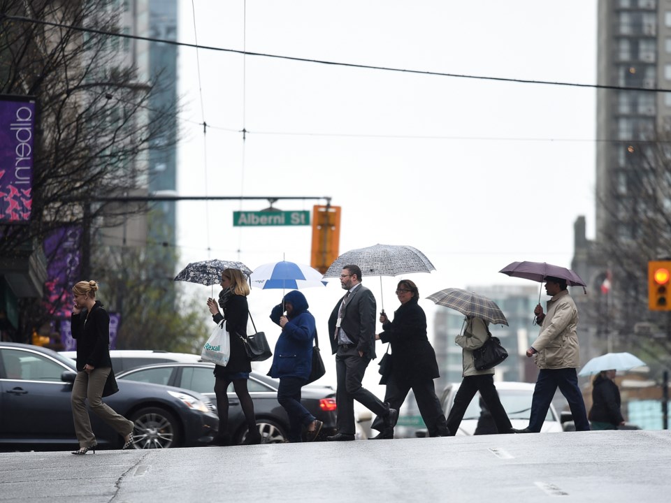 It’s umbrella time in Vancouver again. File photo Dan Toulgoet