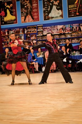 Dancing with the Richmond Stars winners Laura Van Sprang, funeral director and embalmer at the Richmond Funeral Home, and dance instructor Andy Wong.