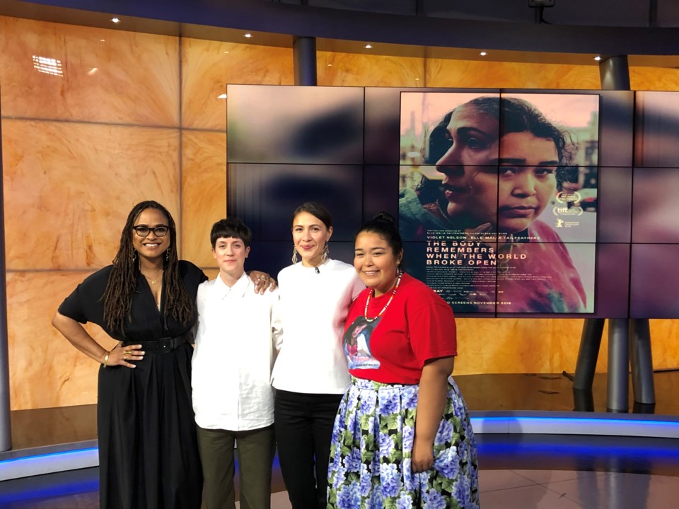 Ava DuVernay, Kathleen Hepburn, Maija Tailfeathers and Violet Nelson.