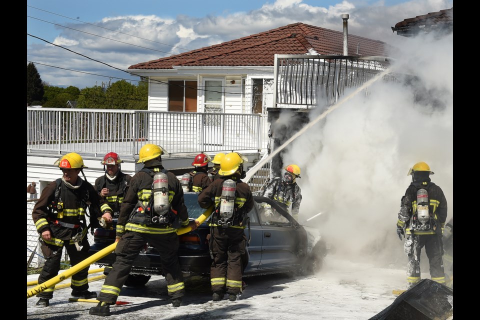 Vancouver city council’s decision Tuesday to raise property tax by seven per cent will help pay for 30 firefighters and 25 police officers next year. Photo Dan Toulgoet