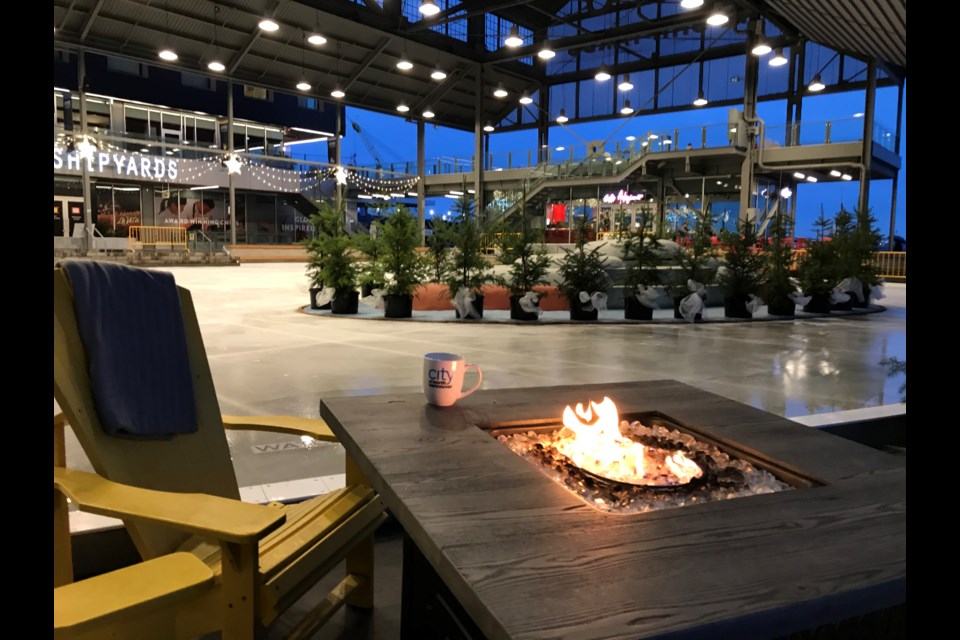 The public can hit the ice at the new Shipyard Commons skating rink on the North Vancouver waterfront Thursday starting at noon. photo Andy Prest, North Shore News