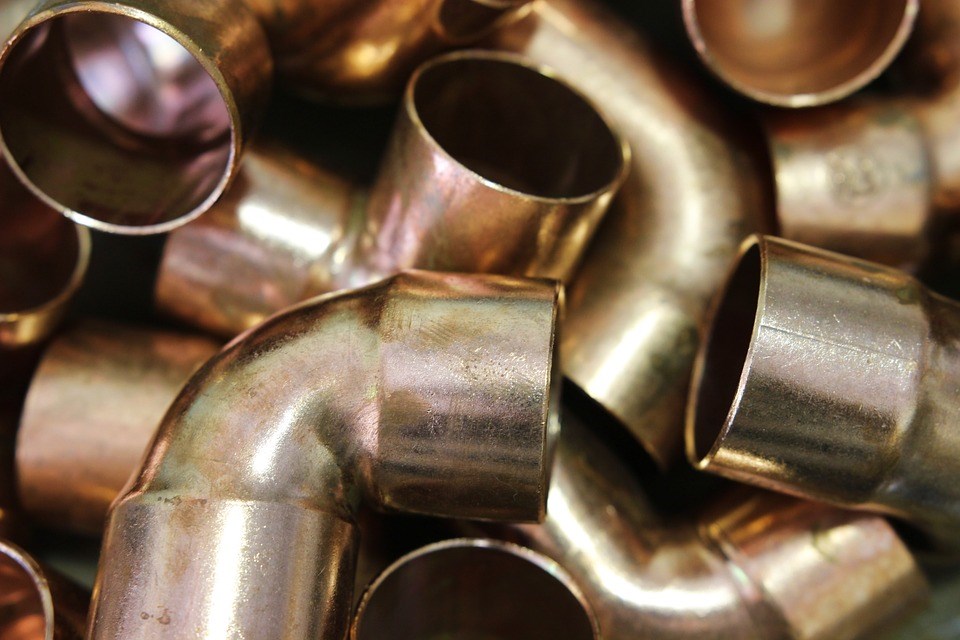 copper pipes