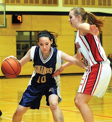 Steveston-London Sharks defeated the Carson Graham Eagles 76-38 en route to a fifth place finish at the Lower Mainland "AAA" Girls Basketball Championships.