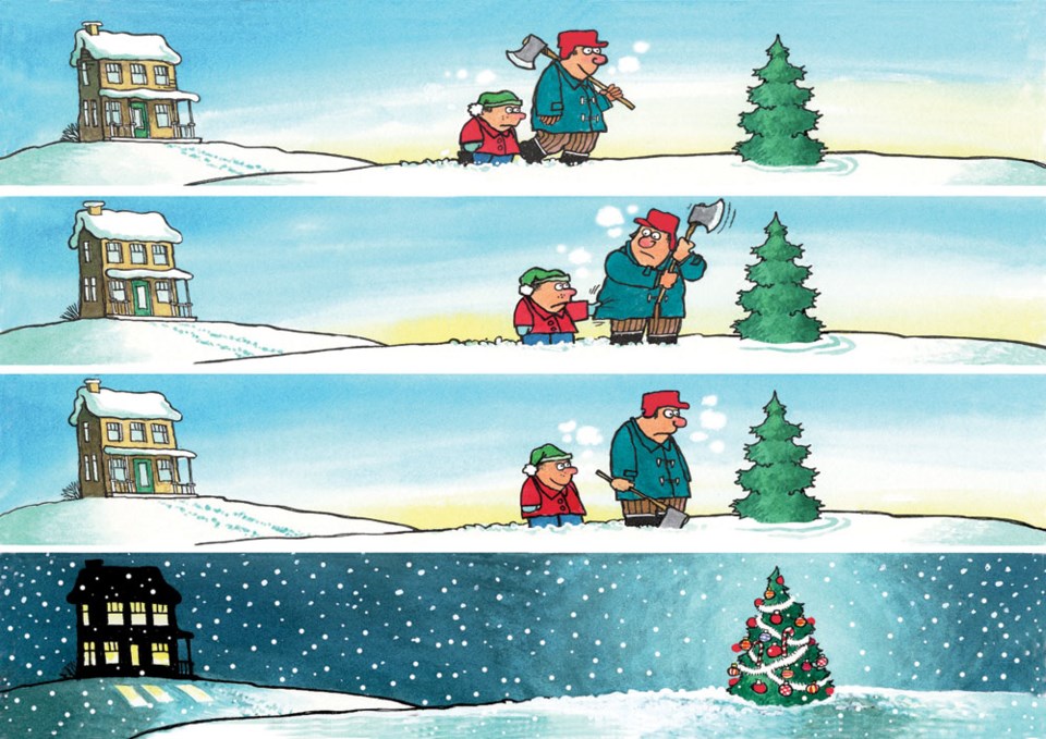Adrian Raeside cartoon Christmas tree Dec. 22, 2019