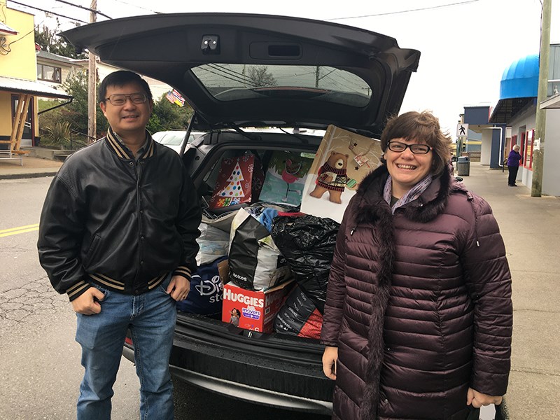 Benjamin Kwan and Elizabeth King in Powell River