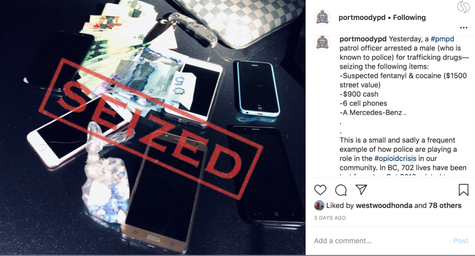 POMO police insta post