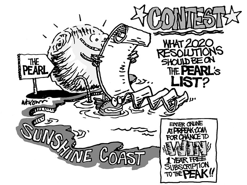 Powell River Peak cartoon