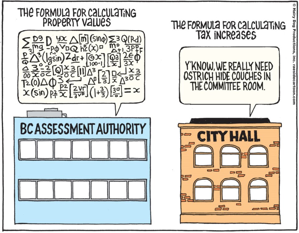 Adrian Raeside cartoon on property assessments - Jan. 3, 2020