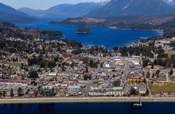 Sechelt from the air