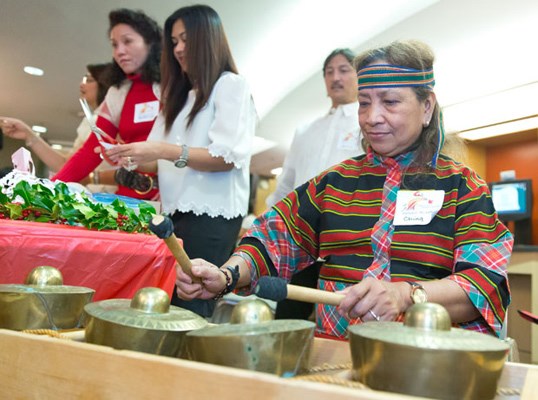 The Philippine Cultural Celebration in Richmond took place at the Brighouse branch of the Richmond Public Library last Saturday. The event featured dancing, food, music and a visit from the Philippine Consul General Jose AP Ampeso, as well as, an appearance by Philippine author Miguel Syjuco (who wore the yellow suit).