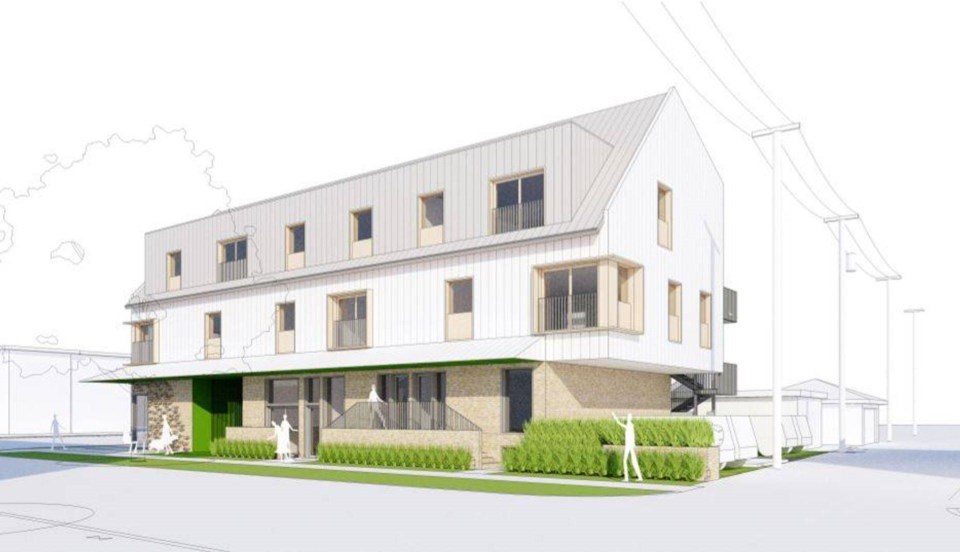 Rendering of Tomo House.