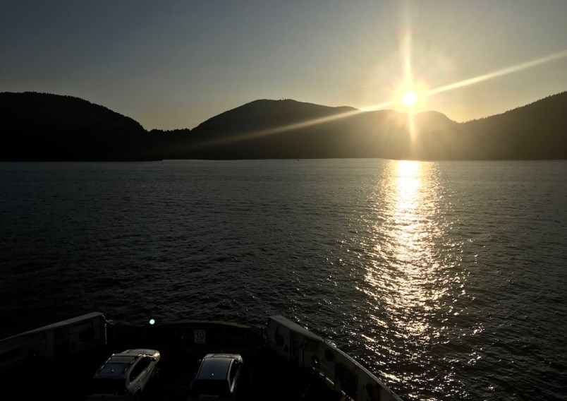 A ferry view of Bowen Island