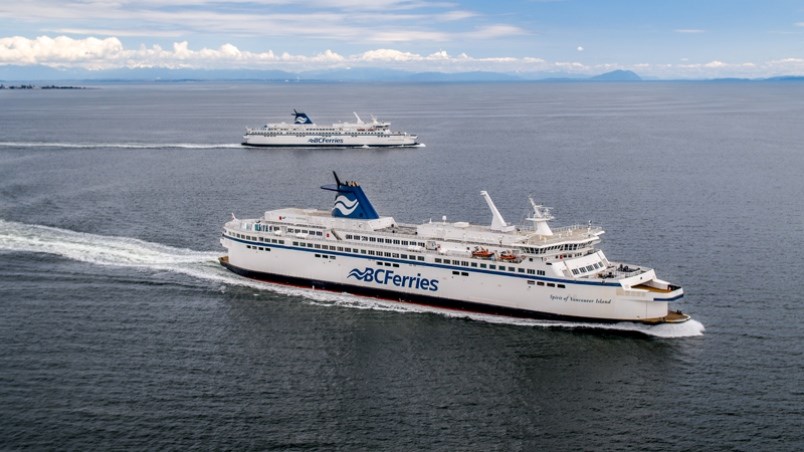 B.C. Ferries has cancelled all its sailings as of 3 p.m. today. Photo courtesy B.C. Ferries