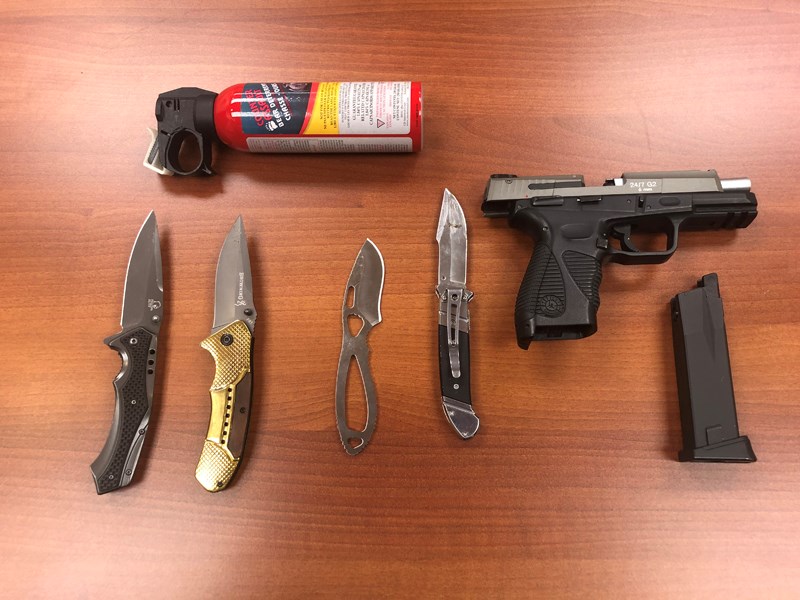 traffic stops, seized weapons