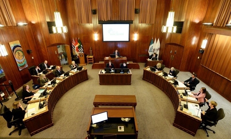 The Vancouver council chamber as it looks today. Photo Dan Toulgoet