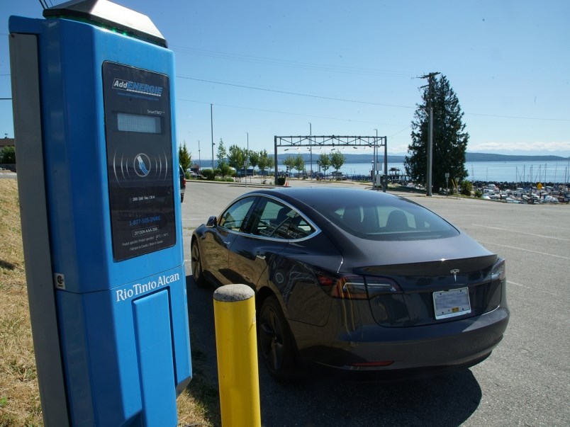 Powell River EV charging station