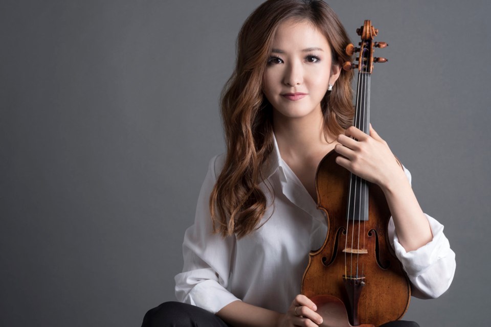 Violinist Yoojin Jang is onstage with Duo Solisti, at the Anvil Centre on Jan. 25.
