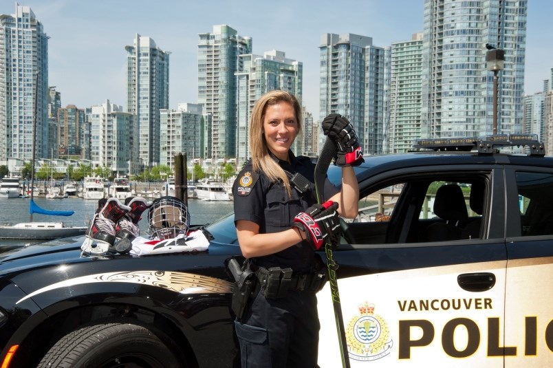 Meghan Agosta with the Vancouver Police Department.
