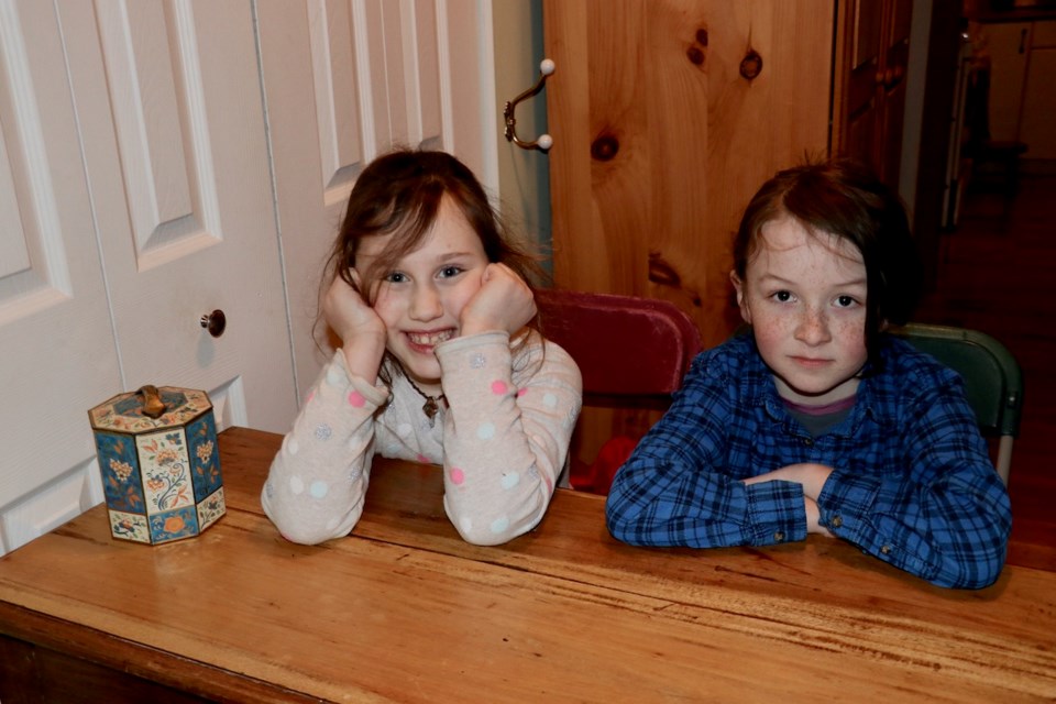 These two youngsters were in charge of collecting the ticket money at the door.