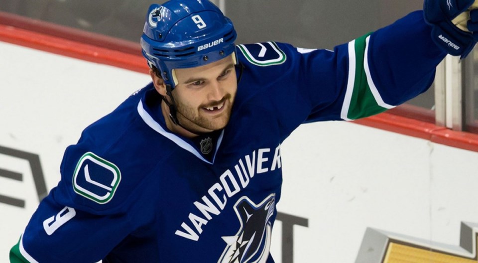 Zack Kassian from his time with the Vancouver Canucks.
