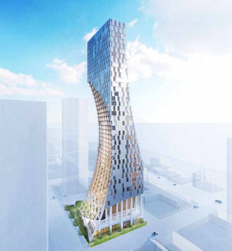 Rendering of Alberni by Kuma at 1550 Alberni St.