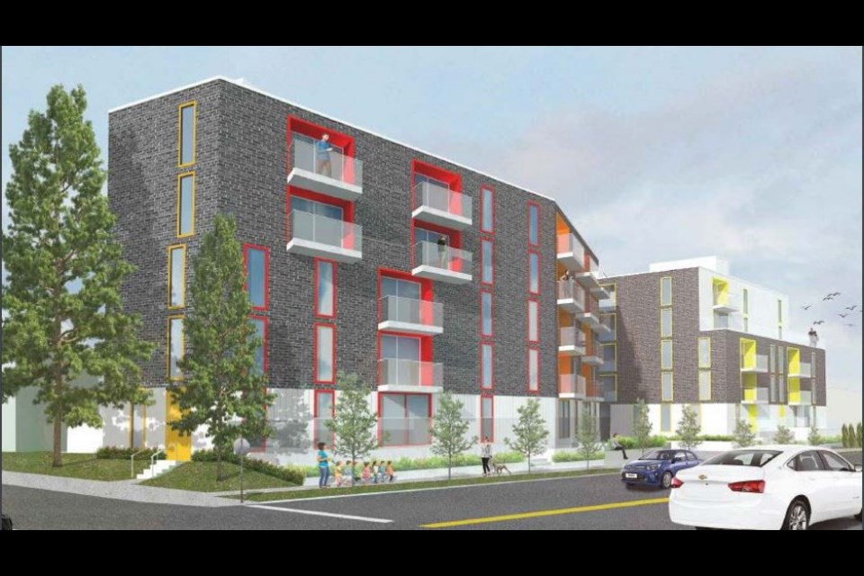 Rendering of the five-storey rental building that will be constructed at 1956 to 1990 Stainsbury Ave. near Trout Lake. Council approved the rezoning application for the project in a 10-1 decision.