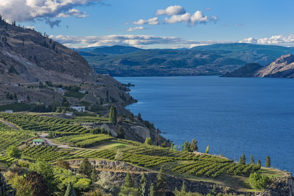 Okanagan lake near Summerland