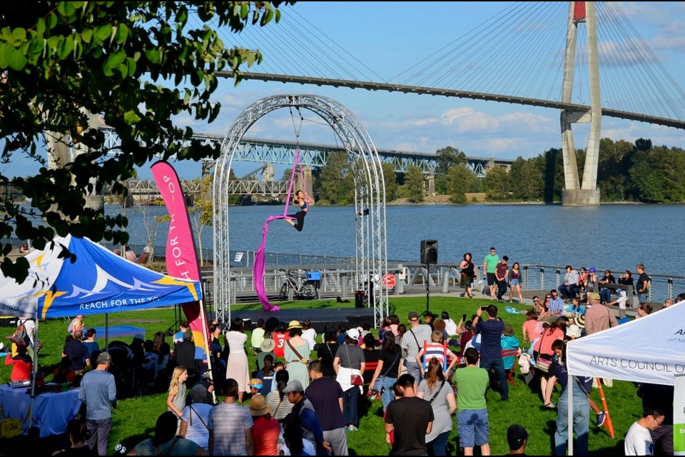 Peter Leblanc brought several partners together to produce a free, interactive circus arts festival at Westminster Pier Park last August. The event was attended by 1,000 people.
