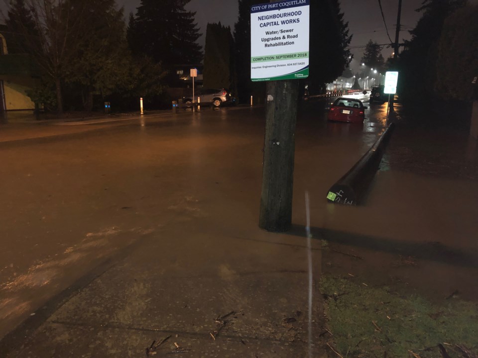 Flooding off Coast Meridian Road