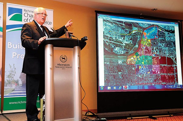A large area of former industrial land in Richmond, known as Duck Island, could be transformed into a massive luxury entertainment district after plans were submitted by a Chinese-based developer. The project, the biggest ever single application to land at city hall, is part of a $4 billion wave of development taking place in and around the city centre core.
