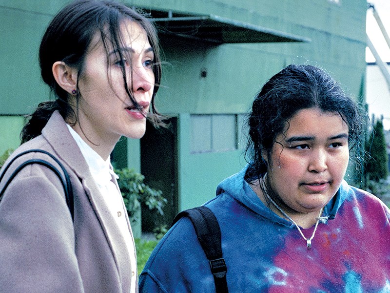 Elle-Maija Tailfeathers [left] and Violet Nelson star in The Body Remembers When The World Broke Open, which screens at Powell River Film Festival on February 14 and 15. Experimental Forest Films photo