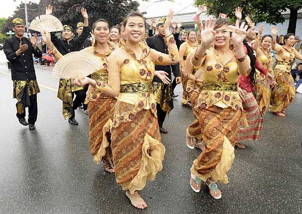 Canada Day Parade in Steveston had colour, sights, sounds and the occasional cannon fire on Sunday.