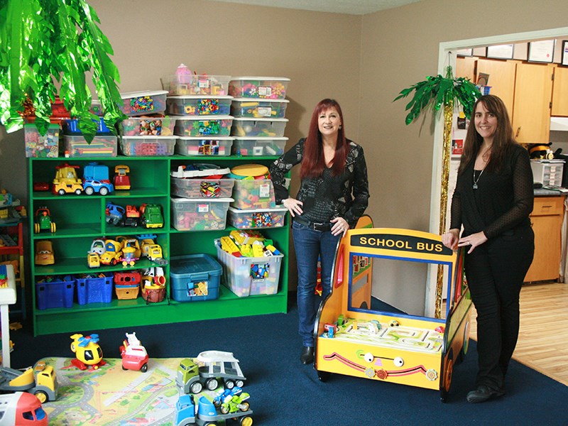 Laura Ouellette [left] and Janet Street Busy Bee’s Preschool Powell River