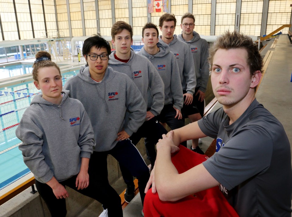 SFU swimmers