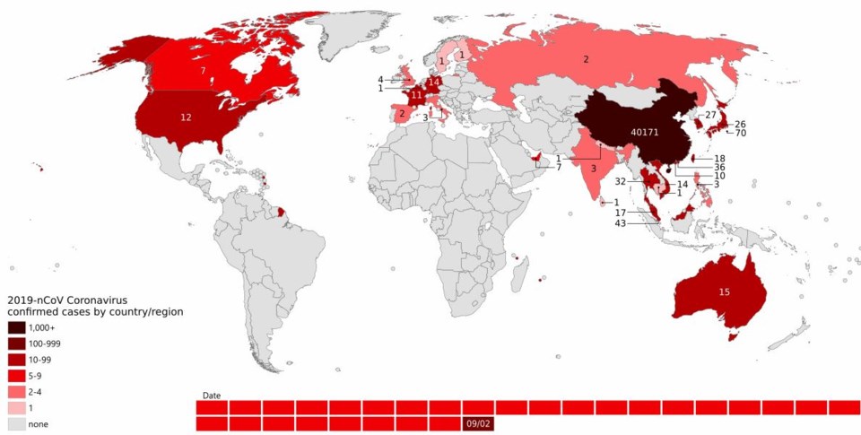 coronavirus map