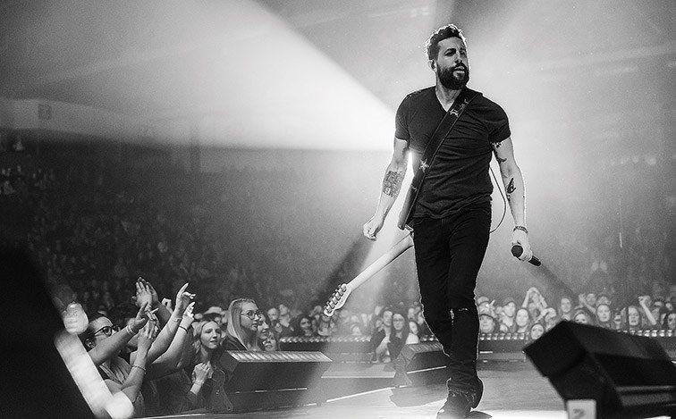 Citizen Photo by James Doyle. Old Dominion performs on stage at CN Centre on Monday night as part of their We Are Old Dominion Tour.