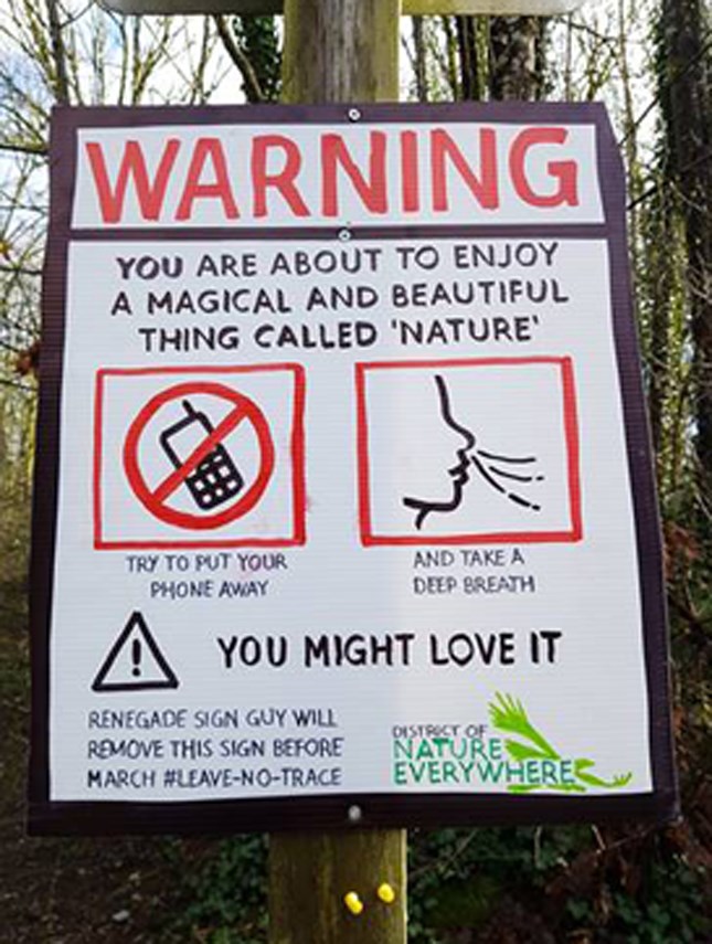 thing called nature sign