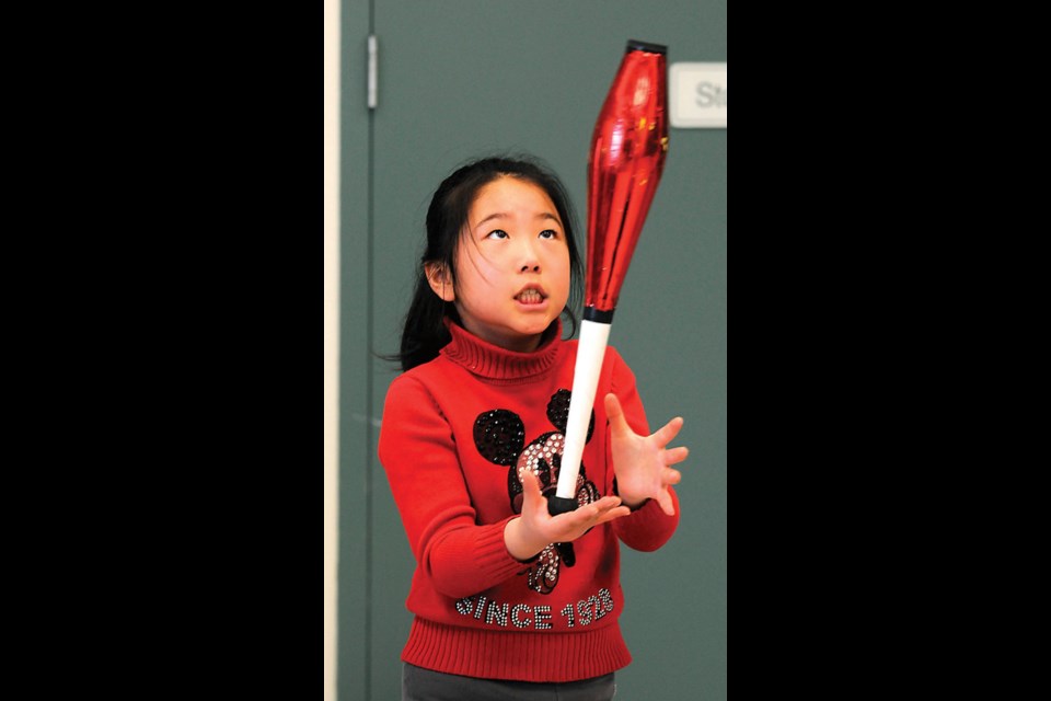 It's a fine balance for a participant at this year's children's festival held at the Richmond Cultural Centre.