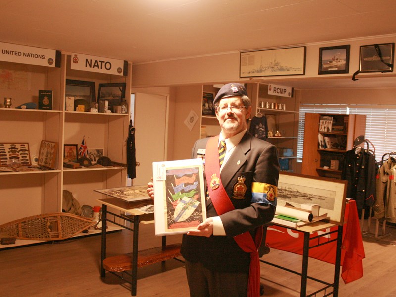 Texada Legion 232 sergeant-at-arms and museum curator David Colussi