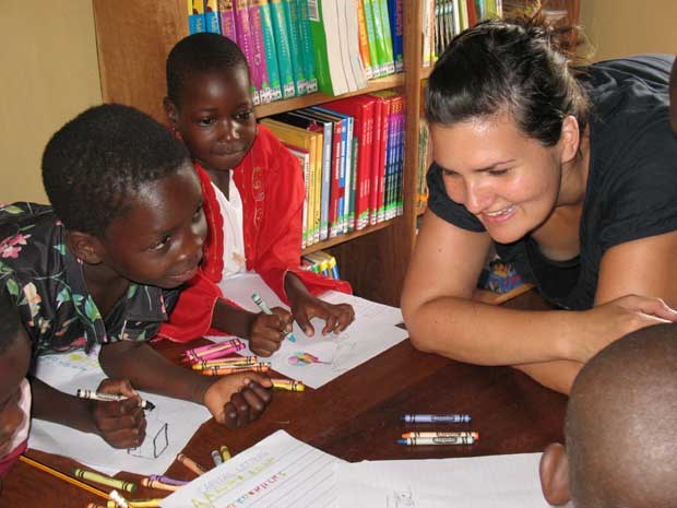 Andrea Dyck, a Hugh McRoberts graduate, spent time building a library in a Ugandan village in 2010, as part of CIDA. She returned to Uganda in 2012, as part of the Vancouver-based Under the Reading Tree.