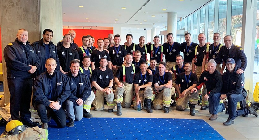 Burnaby firefighters, Climb the Wall