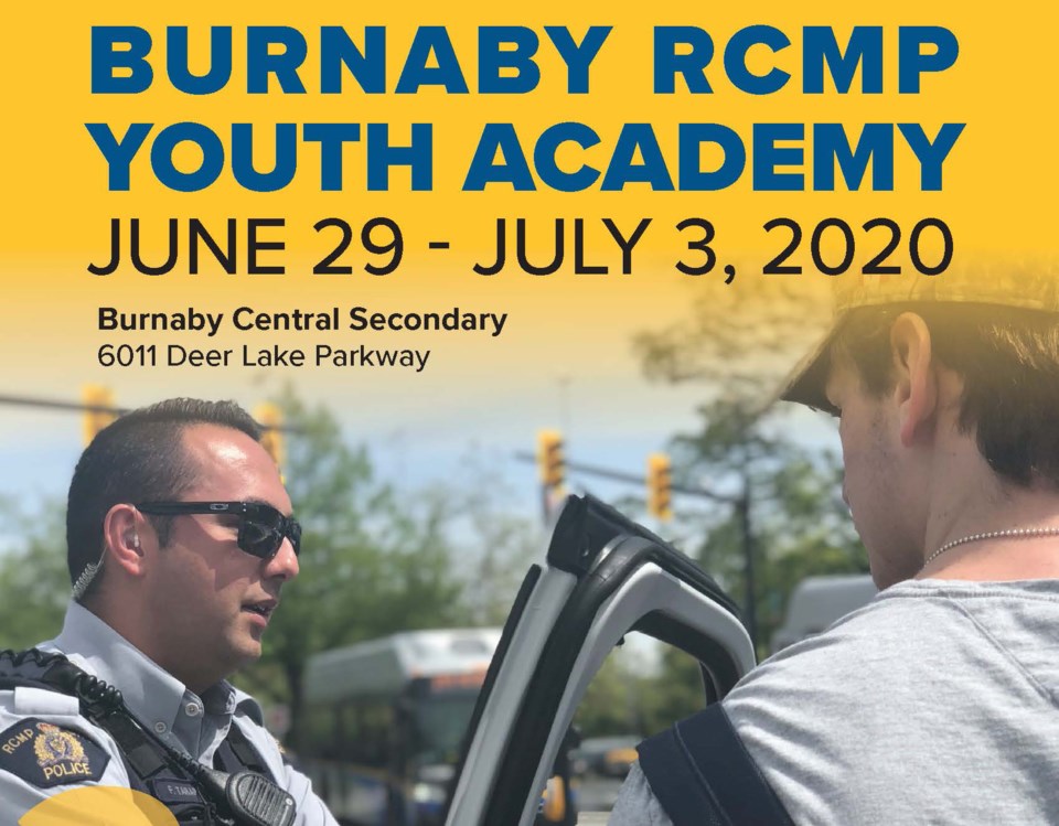 Burnaby RCMP youth academy