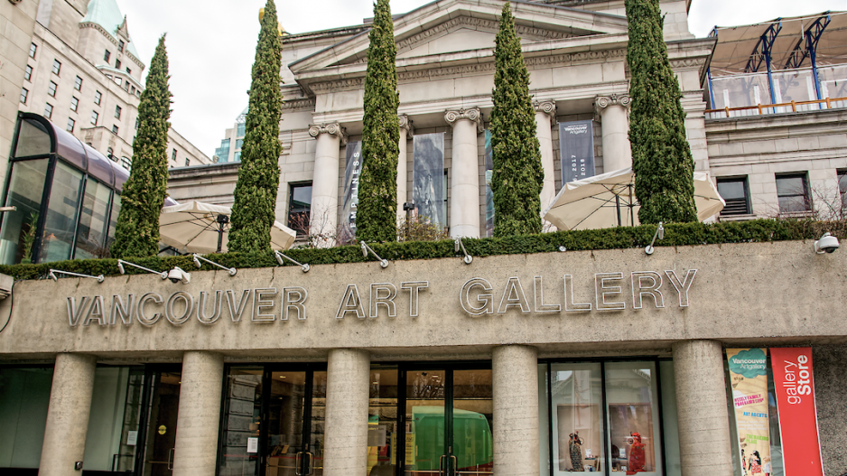 The Vancouver Art Gallery was among the top B.C. tourist attractions to post a drop in attendance in