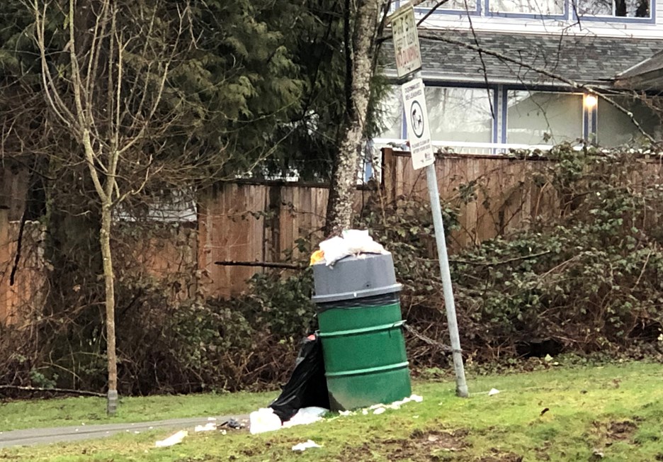 burnaby dumping garbage can trash