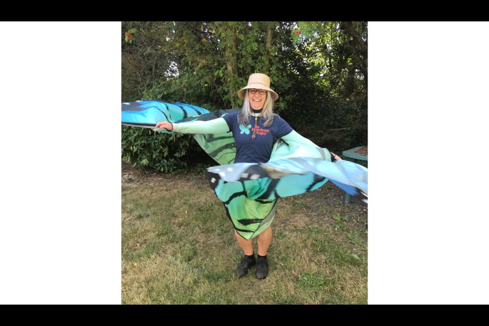 The Sharing Farm's Garlic Festival saw ranger Lynn doing the butterfly dance. Photo submitted