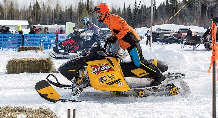 Citizen Photo by James Doyle. Racers launch off the starting line while competing in the 2020 Sled Drags on Saturday afternoon at NITRO Motorsports Park.