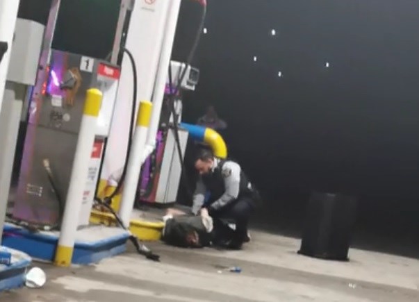 gas station arrest