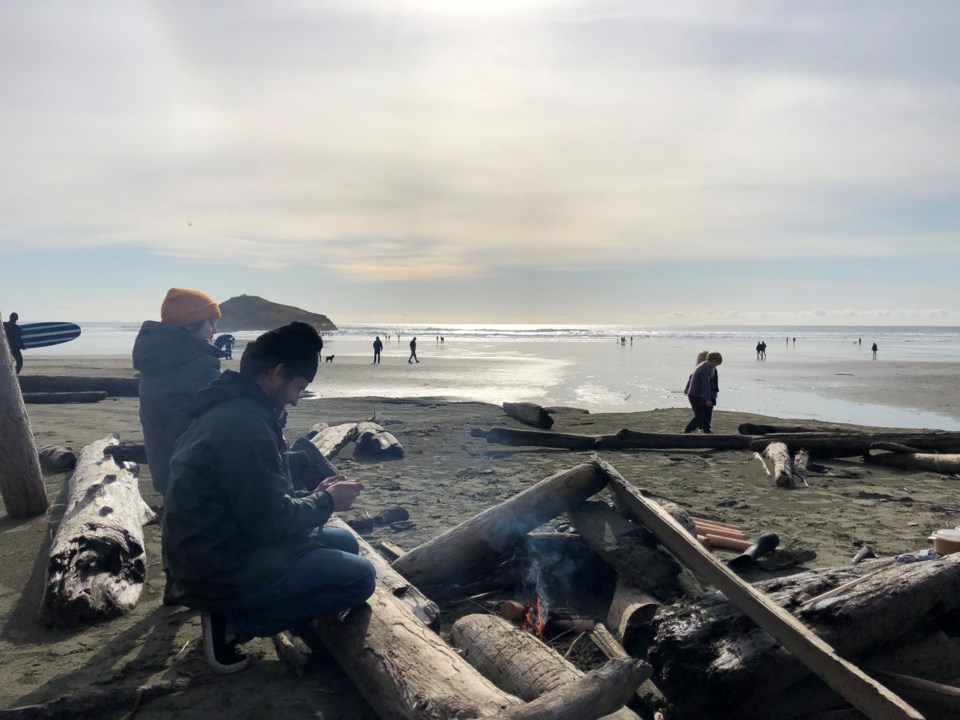 Grant Lawrence had a beachy time when he and his family visited Tofino over the Family Day long week