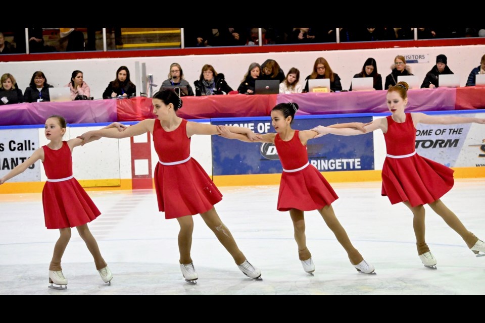 Delta Skating Club's team Solar Ice captured bronze in the Juvenile Division at last Saturday's West Coast Challenge synchronized skating competition at the Ladner Leisure Centre.
