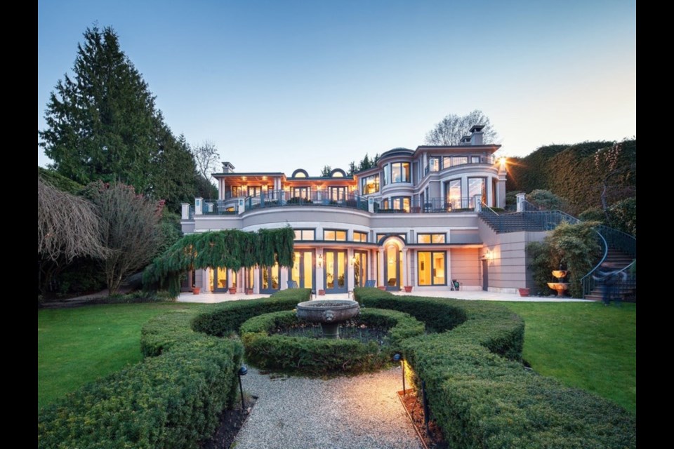 Listed at $58 million, the Point Grey property at 4743 Belmont Avenue is currently the most expensive luxury home in Vancouver listed on REW Canada. Photo REW/Sotheby's International Realty Canada